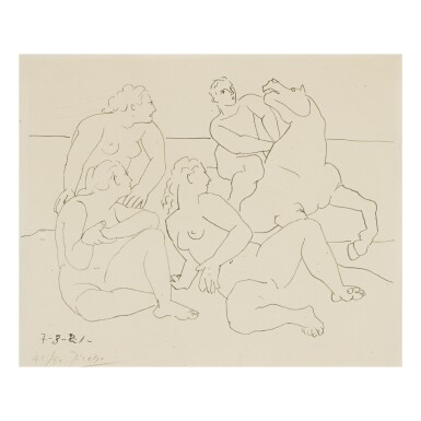 View full screen - View 1 of Lot 148. PABLO PICASSO | LE CAVALIER (B. 40; M. VIII).