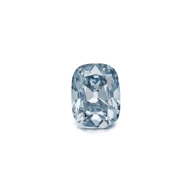View full screen - View 1 of Lot 10. A Charming Unmounted Fancy Gray-Blue Diamond | 彩灰藍色裸鑽.
