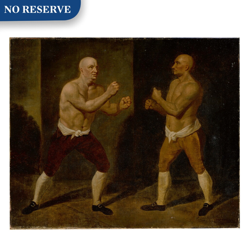 View full screen - View 1 of Lot 120. The set-to: the match between John Broughton and George Stevenson, 1741.