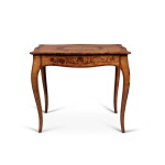 A William IV Kingwood-Banded Birch Floral Marquetry Center Table, circa 1835