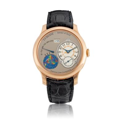 View full screen - View 1 of Lot 2091. Octa UTC | A pink gold dual time zone wristwatch with date, power reserve and time zone indication, Circa 2012 | Octa UTC | 粉紅金兩地時間腕錶,備日期、動力儲備及時區顯示,約2012年製.