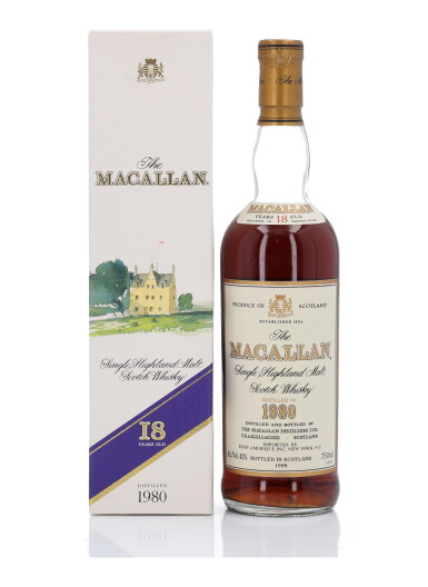View full screen - View 1 of Lot 15. The Macallan 18 Year Old Sherry Oak 43.0 abv 1980 (1 Bottle 75cl).