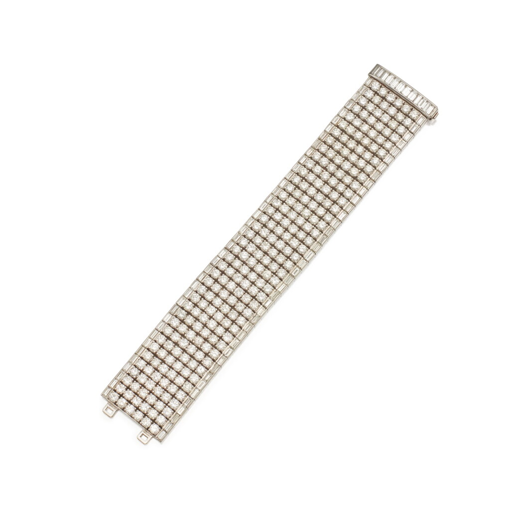 View full screen - View 1 of Lot 408. Diamond Bracelet.