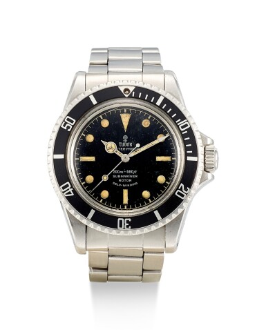 View full screen - View 1 of Lot 8080. TUDOR | SUBMARINER, REFERENCE 7928, A STAINLESS STEEL WRISTWATCH WITH BRACELET, CIRCA 1959.