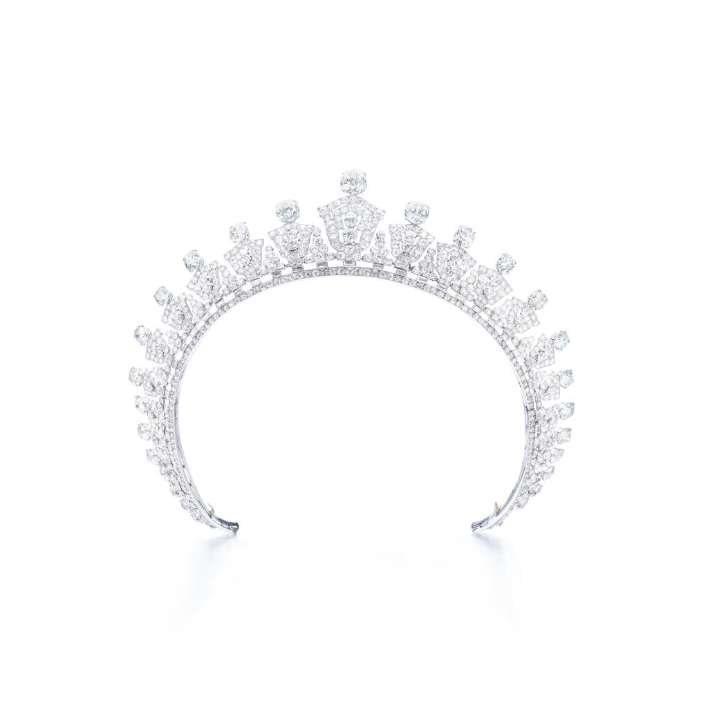 View full screen - View 1 of Lot 636. Superb diamond tiara, 1930s.