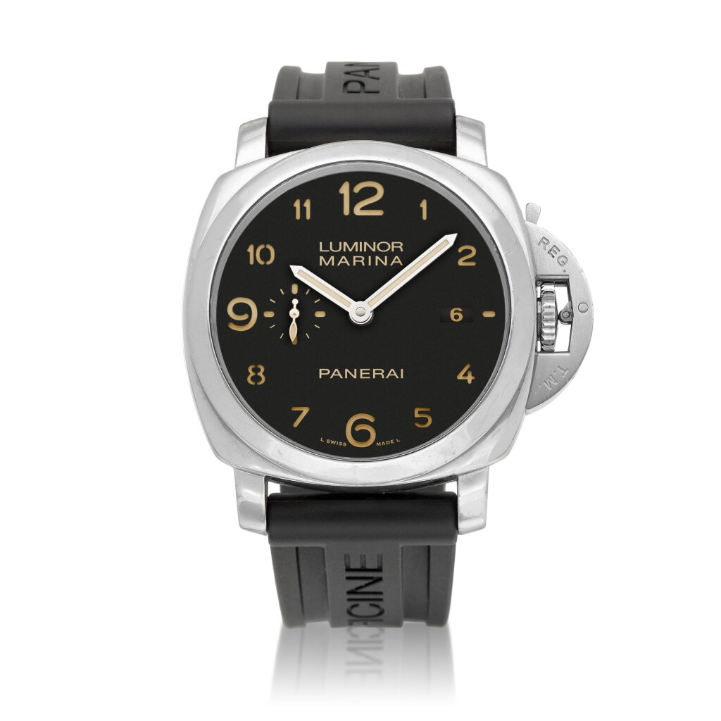 View full screen - View 1 of Lot 8831. Luminor Marina, Reference PAM00359 | A stainless steel wristwatch with date, Circa 2011 | 沛納海 | Luminor Marina 型號PAM00359 | 精鋼腕錶,備日期顯示,約2011年製.