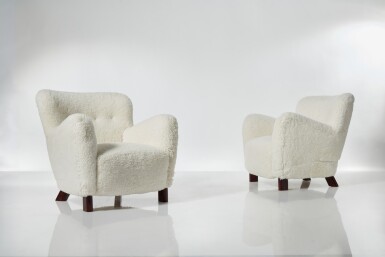 View full screen - View 1 of Lot 199. Pair of Armchairs.