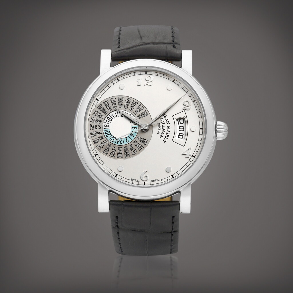 View full screen - View 1 of Lot 2289. Hora Mundi II | A limited edition stainless steel world time wristwatch with date, Circa 2005 | 限量版精鋼世界時間腕錶,備日期顯示,約2005年製.