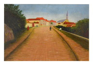 View full screen - View 1 of Lot 33. CAMILLE BOMBOIS | MALESHERBES, LA RUE DE L'ÉGLISE.