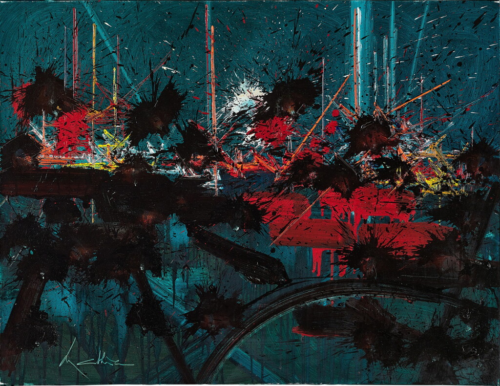 View full screen - View 1 of Lot 741. Georges Mathieu 喬治・馬修 | Arpents de lune 無垠之月.