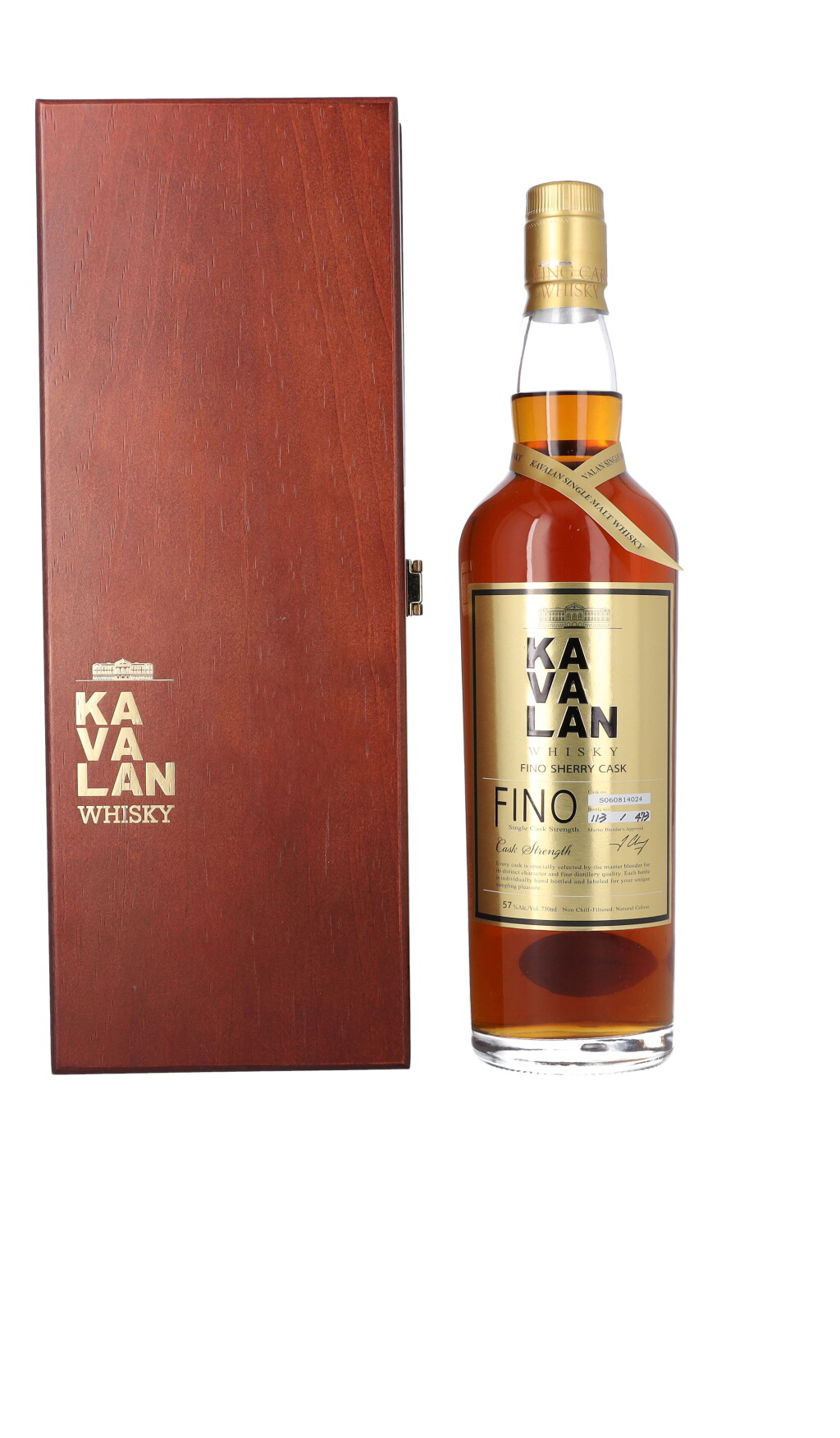 View full screen - View 1 of Lot 5170. Kavanlan Fino Sherry Cask 57.0 abv NV (1 BT75).