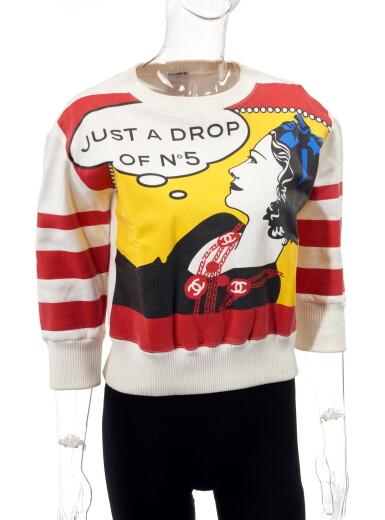 View full screen - View 1 of Lot 93. 'JUST A DROP OF N5' SWEATSHIRT, CHANEL.