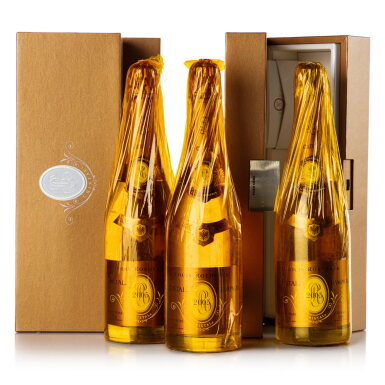 View full screen - View 1 of Lot 200. Louis Roederer, Cristal Brut Rosé 2005 (3 BT).