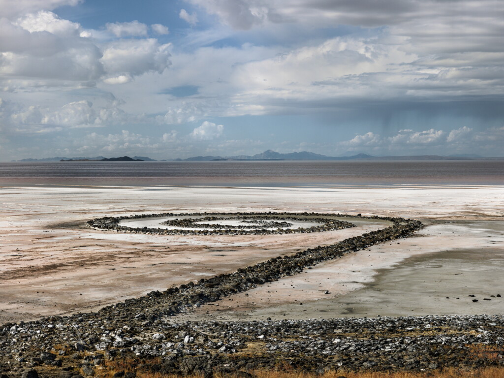 View full screen - View 1 of Lot 591. Robert Smithson's Spiral Jetty, Utah.