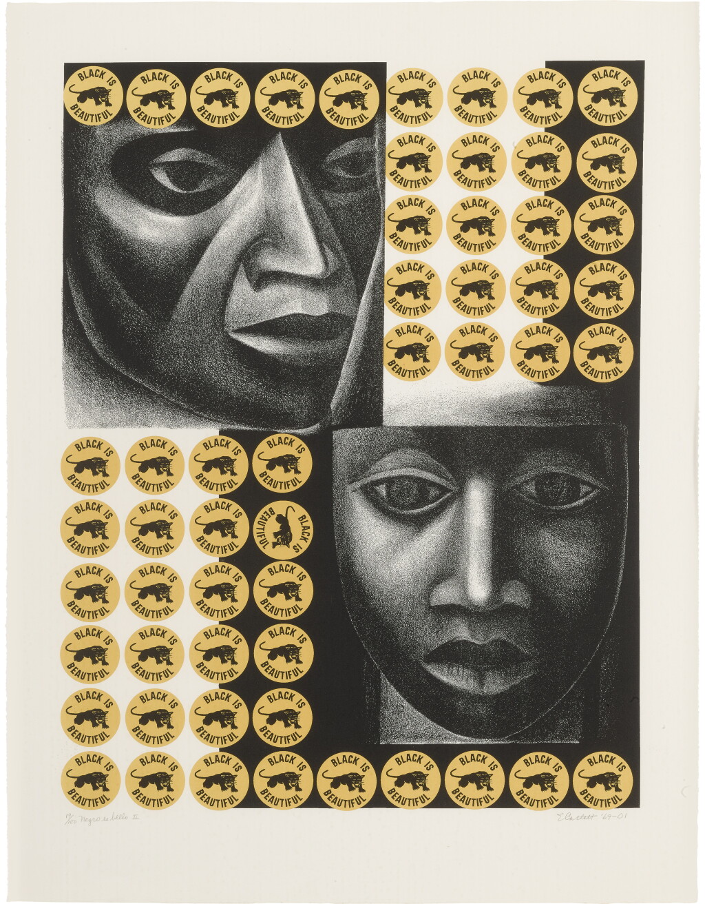 View full screen - View 1 of Lot 146. Elizabeth Catlett, Black is Beautiful (Negro es bello II).