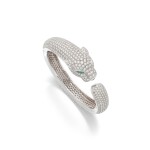 Emerald, onyx and diamond bangle, 'Panthère'