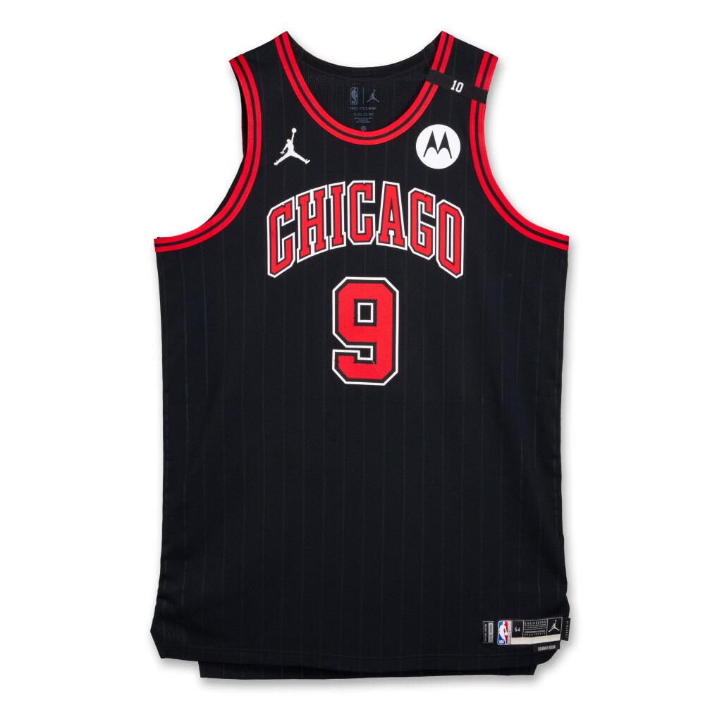 View full screen - View 1 of Lot 125. Nikola Vučević Chicago Bulls 2024-2025 Game Worn Statement Edition Jersey.