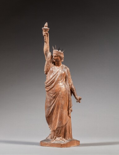 View full screen - View 1 of Lot 387. Maquette for La Liberté, Liberty Enlightening the World.