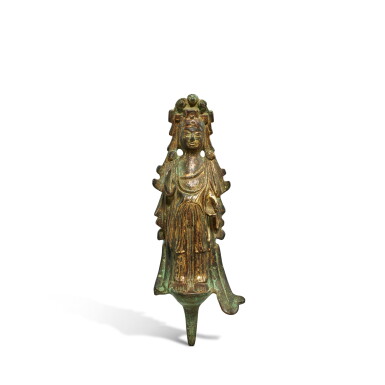 View full screen - View 1 of Lot 3615. A gilt-bronze bodhisattva, Eastern Wei dynasty | 東魏 銅鎏金菩薩像.