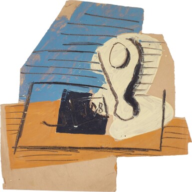 View full screen - View 1 of Lot 230. Nature morte au verre.