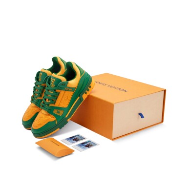 View full screen - View 1 of Lot 2. Virgil Abloh Signed and Designed Louis Vuitton ‘LV Trainer’ | Size 10.5.