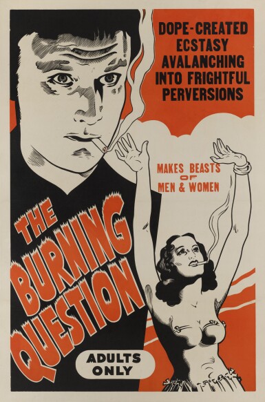 View full screen - View 1 of Lot 159. Tell Your Children / The Burning Question / Reefer Madness (1936) poster, US.