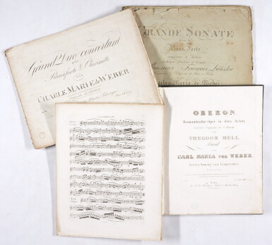 View full screen - View 1 of Lot 59. C.M. v. Weber. Three editions, c.1817-1830.