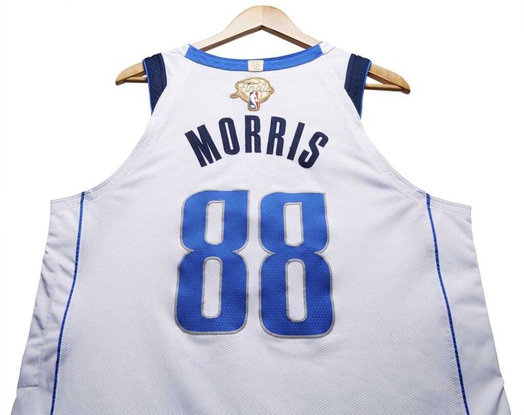View full screen - View 1 of Lot 36. Markieff Morris Dallas Mavericks 2024 NBA Finals Game Worn Association Edition Jersey | Game 2 .