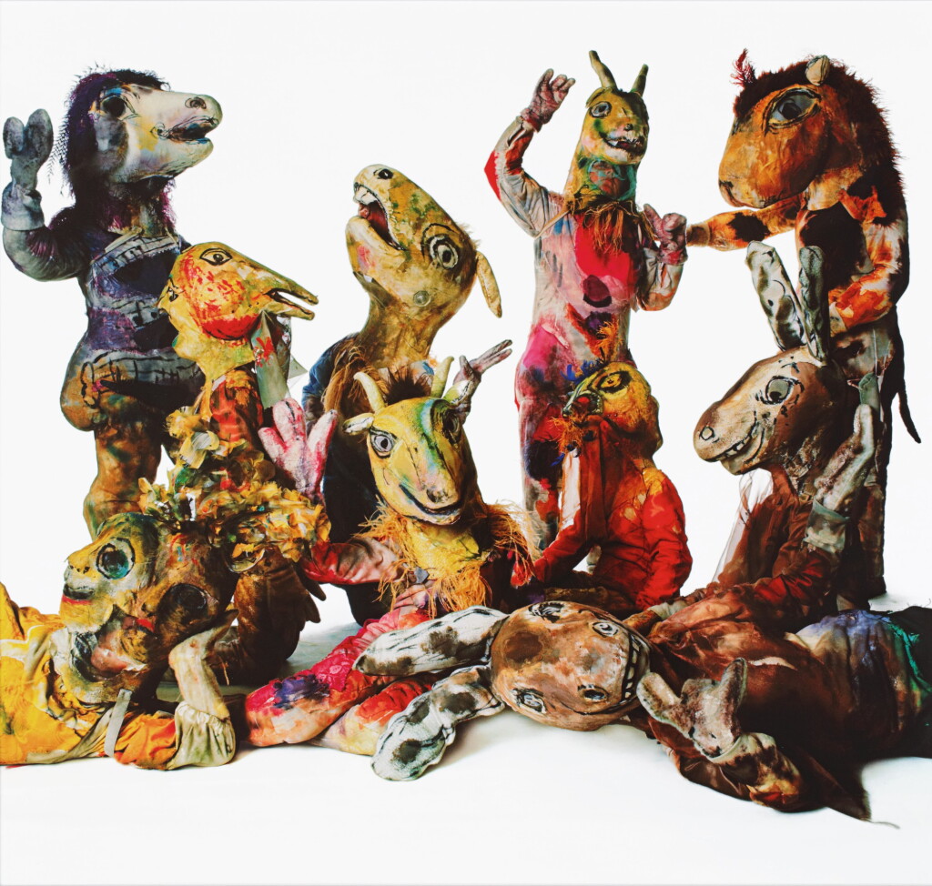 View full screen - View 1 of Lot 108. IRVING PENN | 'CHAGALL FIGURES FOR MOZART'S "THE MAGIC FLUTE," NEW YORK'.