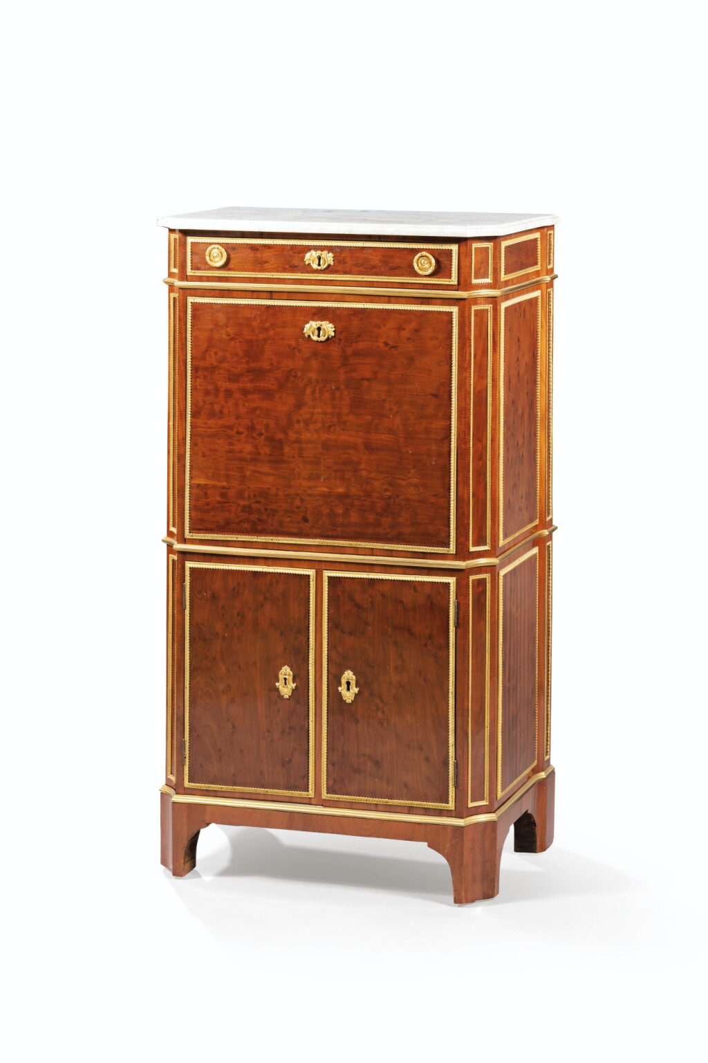 View full screen - View 1 of Lot 74. A LOUIS XVI MAHOGANY SECRÉTAIRE À ABATTANT, STAMPED J.H. RIESENER | SECRÉTAIRE À ABATTANT EN ACAJOU D'ÉPOQUE LOUIS XVI, ESTAMPILLÉ J.H. RIESENER,.