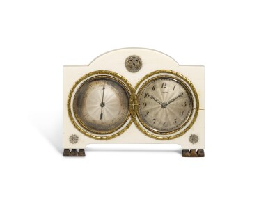 View full screen - View 1 of Lot 291. An Ivory and Diamond-Set Combination Timepiece, circa 1920 .