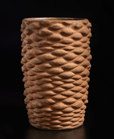 View full screen - View 1 of Lot 14. Unique "Corncob" Vase.