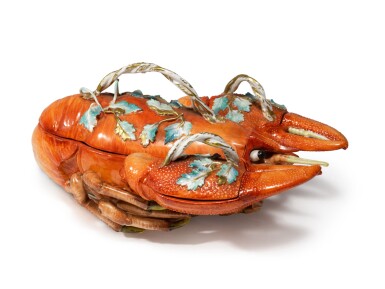 View full screen - View 1 of Lot 80. A Meissen Lobster Box and Three Covers, 19th Century.