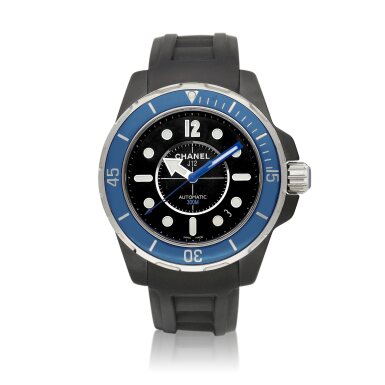 View full screen - View 1 of Lot 8857. J12 Marine, Reference H2559 | A black ceramic wristwatch with date, Circa 2010 | 香奈兒 | J12 Marine 型號H2559 | 黑色陶瓷腕錶,備日期顯示,約2010年製.