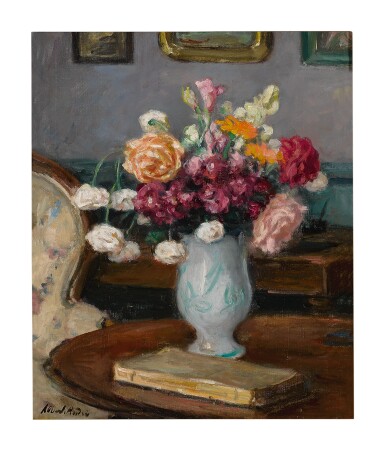 View full screen - View 1 of Lot 27. ALBERT ANDRÉ | VASE DE FLEURS.
