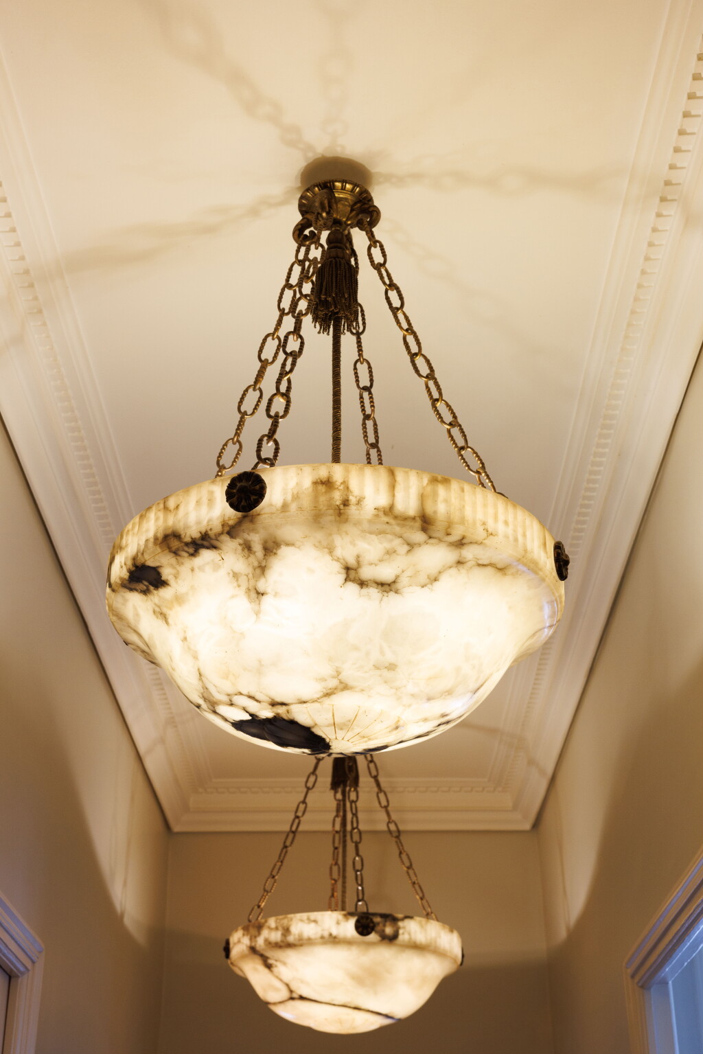 View full screen - View 1 of Lot 51. Pair of ceiling lights.