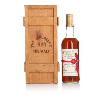 View full screen - View 1 of Lot 1079. The Macallan Handwritten Label 43.0 abv 1940 (1 bt 75cl).