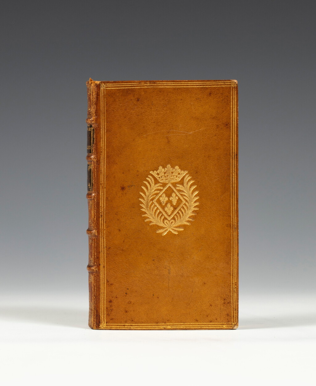 View full screen - View 1 of Lot 46. Les Œuvres. Paris, Brunet, 1721. 4 volumes in-12. Maroquin citron aux armes de Mme Sophie.