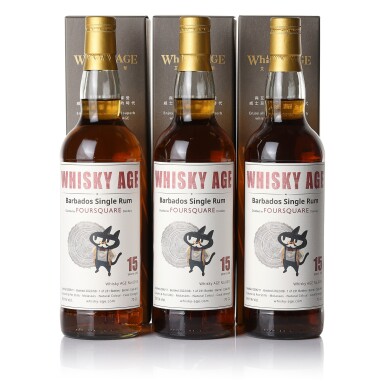 View full screen - View 1 of Lot 3442. Foursquare Barbados Single Rum Whisky Age 15 Year Old 59.1 abv 2006 (3 BT70).