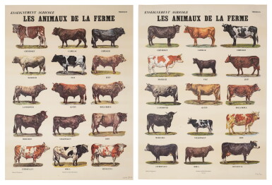 View full screen - View 1 of Lot 128. Les Animaux de la Ferme.