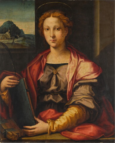 View full screen - View 1 of Lot 103. GIOVANNI ANTONIO SOGLIANI | SAINT CATHERINE OF ALEXANDRIA.