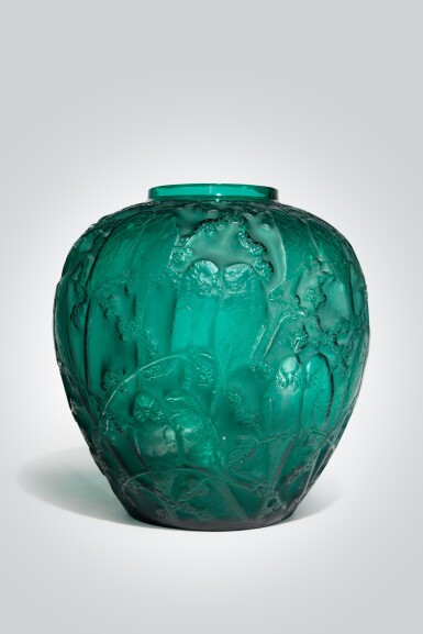 View full screen - View 1 of Lot 64. "Perruches" Vase.