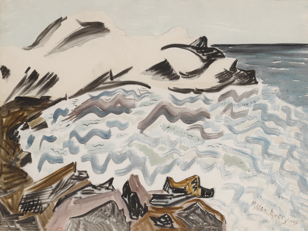 View full screen - View 1 of Lot 912. Wavy Sea.