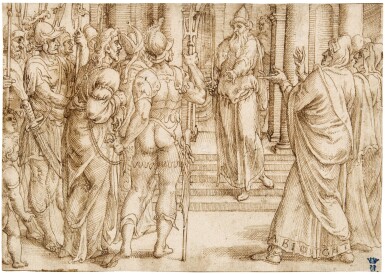 View full screen - View 1 of Lot 30. Christ before Pilate.