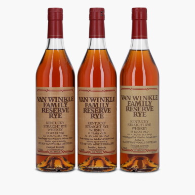 View full screen - View 1 of Lot 2152. Van Winkle 13 Year Old Family Reserve Rye 95.6 Proof NV (3 Bottles 75cl).