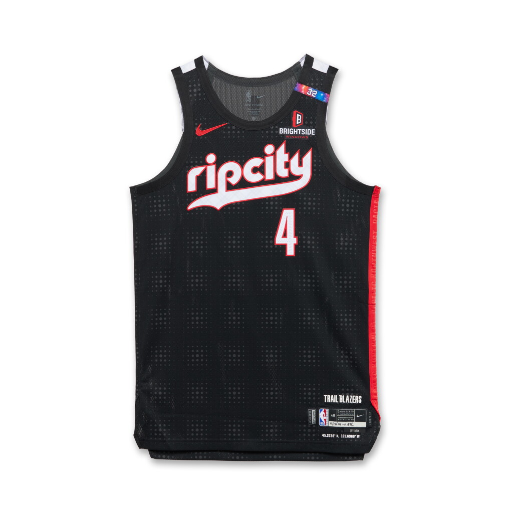 View full screen - View 1 of Lot 147. Matisse Thybulle Portland Trail Blazers 2024-2025 Game Issued City Edition Jersey.