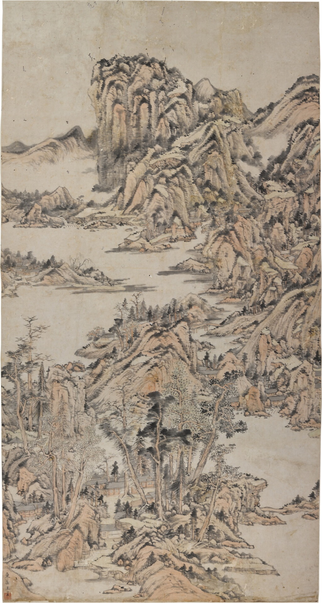 View full screen - View 1 of Lot 2525. 王昱 仿古山水|Wang Yu, Landscape after ancient Masters .