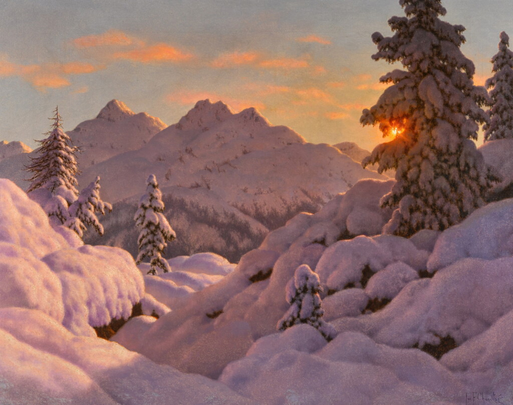 View full screen - View 1 of Lot 22. Soir d'hiver, Engadine.