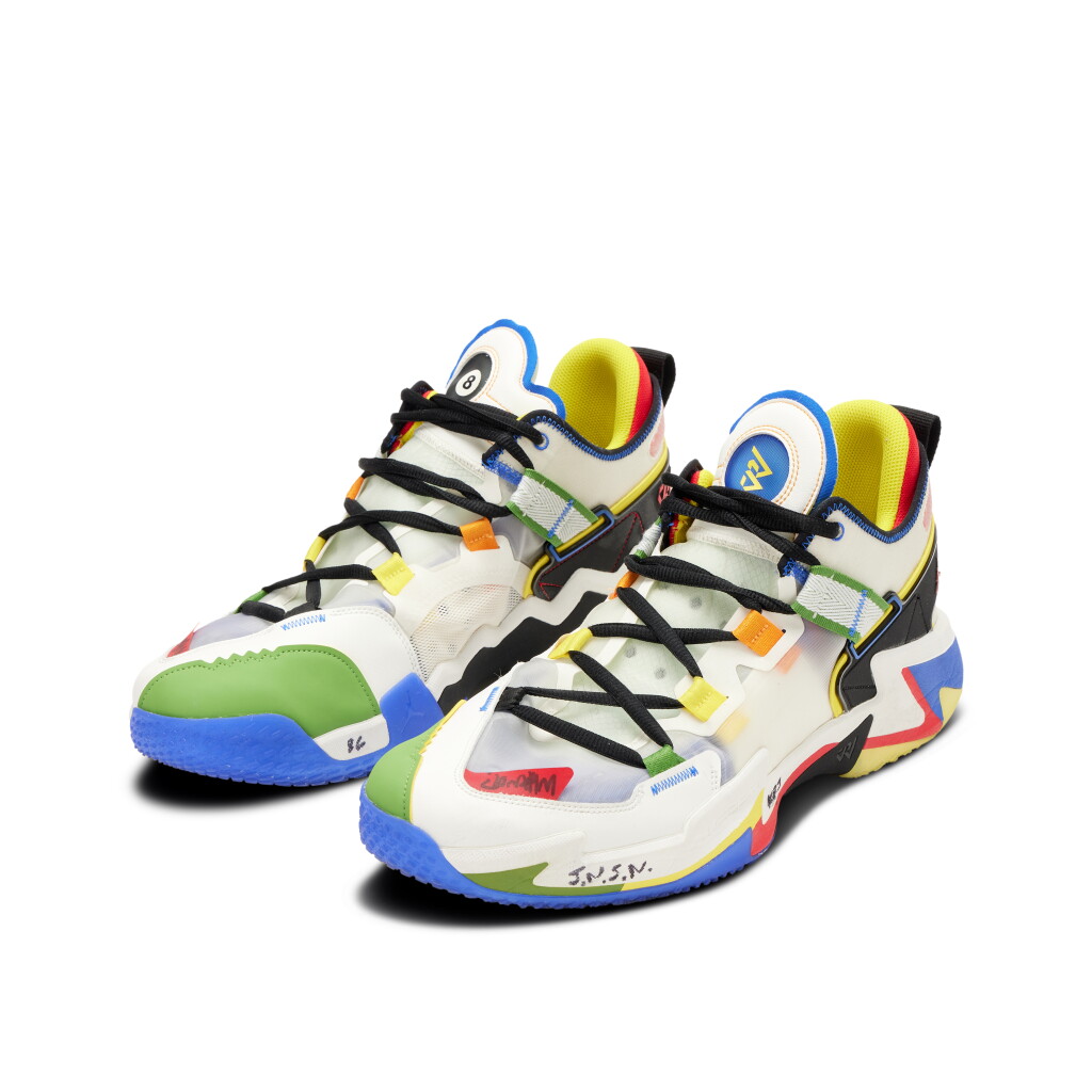 View full screen - View 1 of Lot 50. Russell Westbrook Los Angeles Lakers 2021-2022 Game Worn & Inscribed Sneakers | Triple-Double.