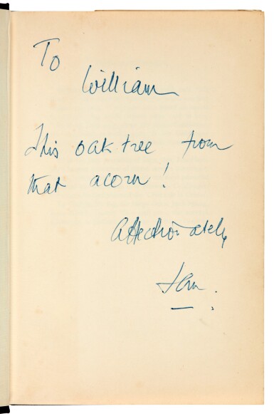 View full screen - View 1 of Lot 36. FLEMING | Goldfinger, 1959, first edition, the dedication copy.